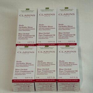 6 new Clarins Paris Blue Orchid Face treatment Oil 2 ml each
